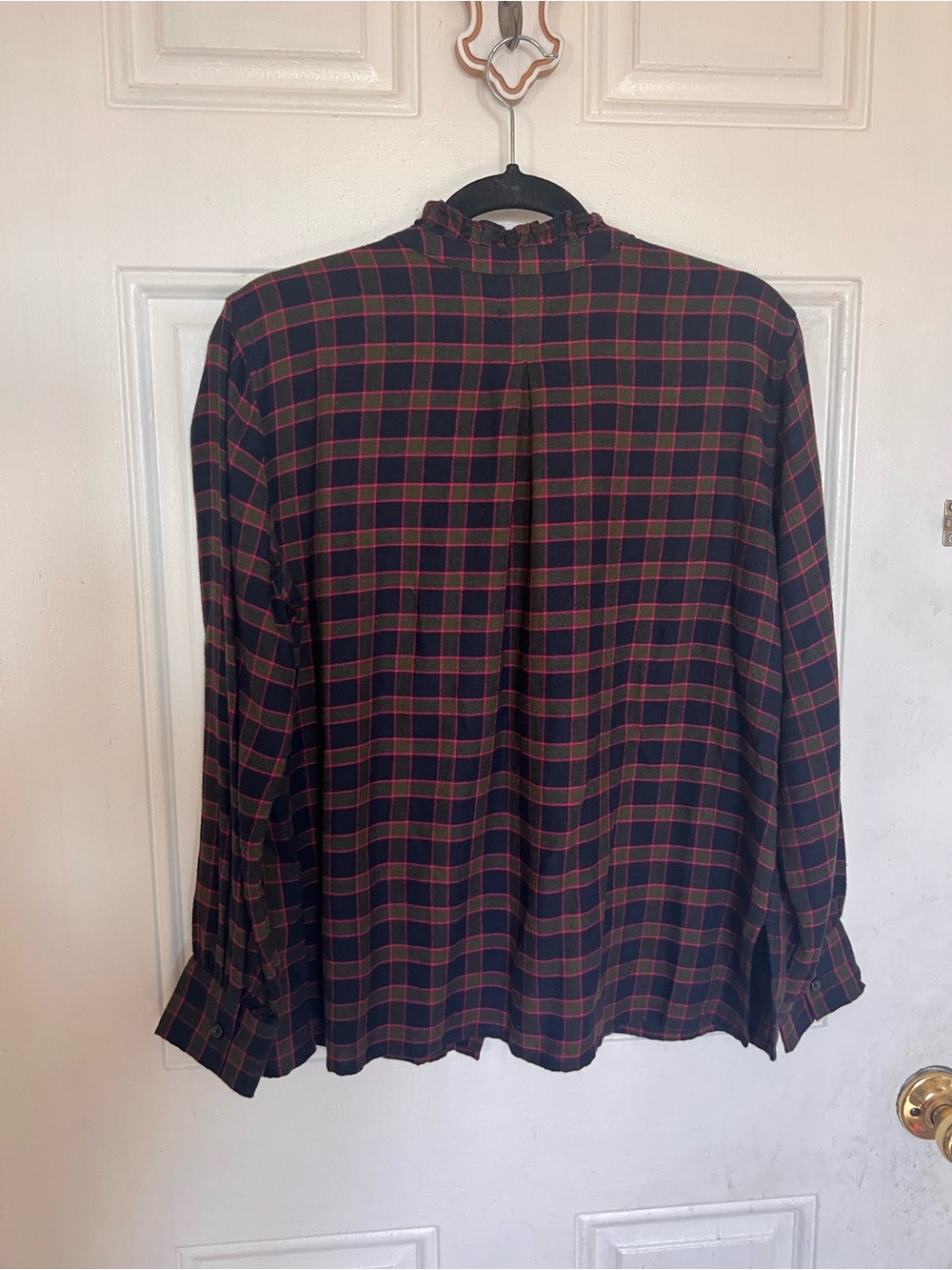 Rails | Plaid Ruffle Neck Top - Picture 5 of 5